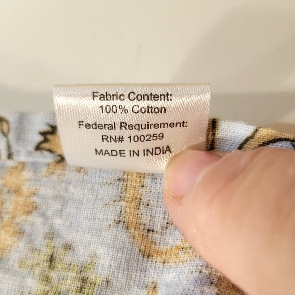 Vintage Paisley Kitchen Tie on Bib Apron - Picture 7 of 7